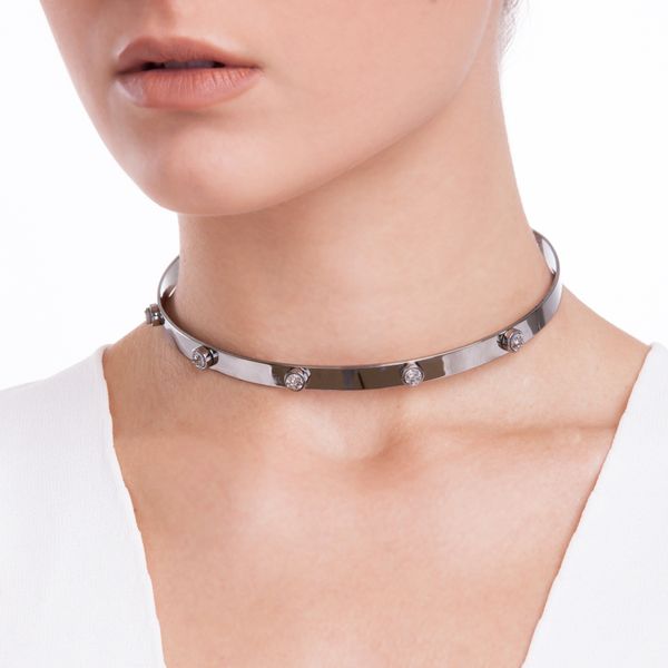 Colar-Choker-Ladybug-Drusa-Metalizada