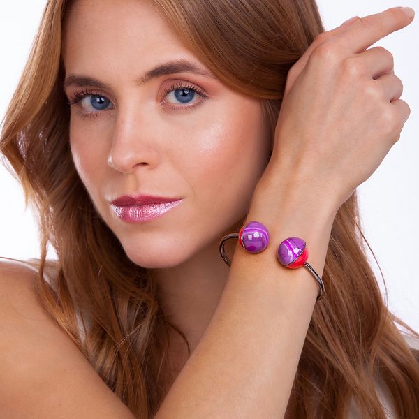 Pulseira-Dot-Eye---Agata-Rosa-Listrada-e-Esmalte-Vermelho---Colecao-Maria-Dolores---Maria-Valentina