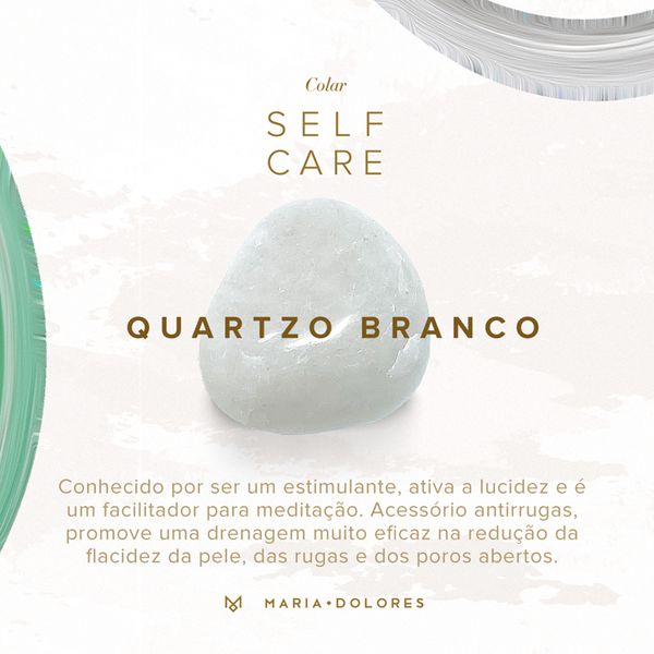 Colar-Self-Care---Quartzo-Branco---Colecao-Self-Care-Banho-Rodio-Negro